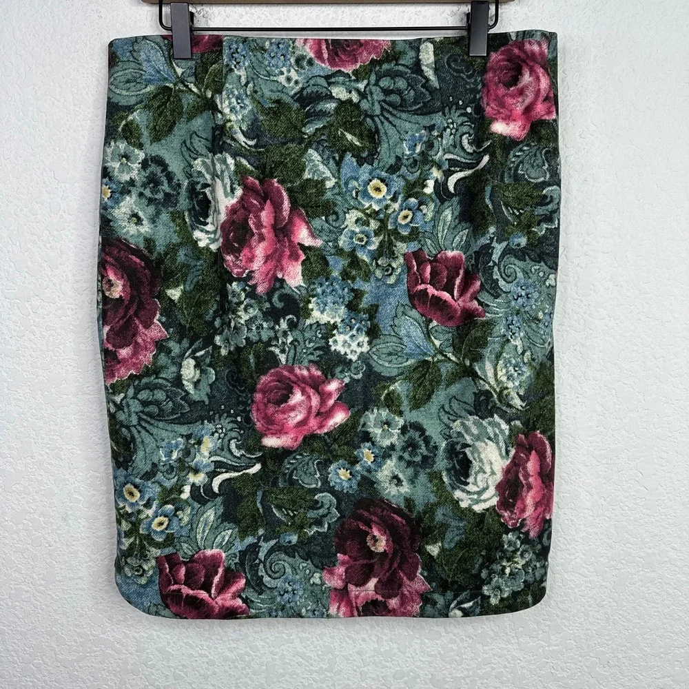 J.‎ Jill Womens Skirt Womens M Floral Boho Coquette Dark Romantic Whimsigoth